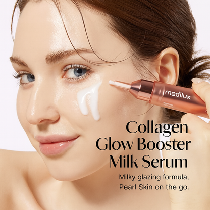 Collagen Glazed MilkyGlow Wrapping Mask (20-Min Use) + Collagen Glow Booster MilkSerum for Hydration & Radiance