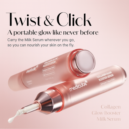 Collagen Glazed MilkyGlow Wrapping Mask (20-Min Use) + Collagen Glow Booster MilkSerum for Hydration & Radiance